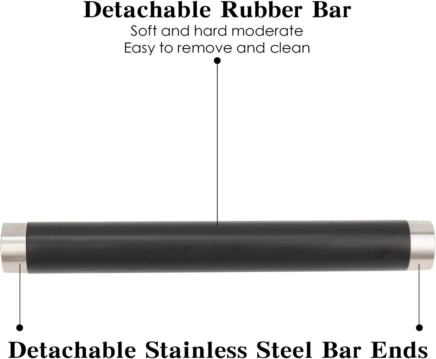 Italian Espresso Tapping Box, Stainless Steel Coffee Grinding Tapping Box, With Detachable Tapping Rod And Anti Slip Rubber Base (White)