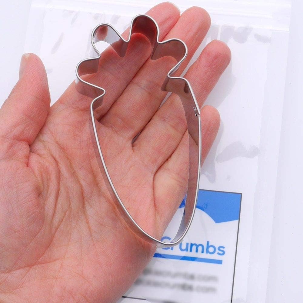 Carrot Cookie Cutter, Premium Food-Grade Stainless Steel, Dishwasher Safe
