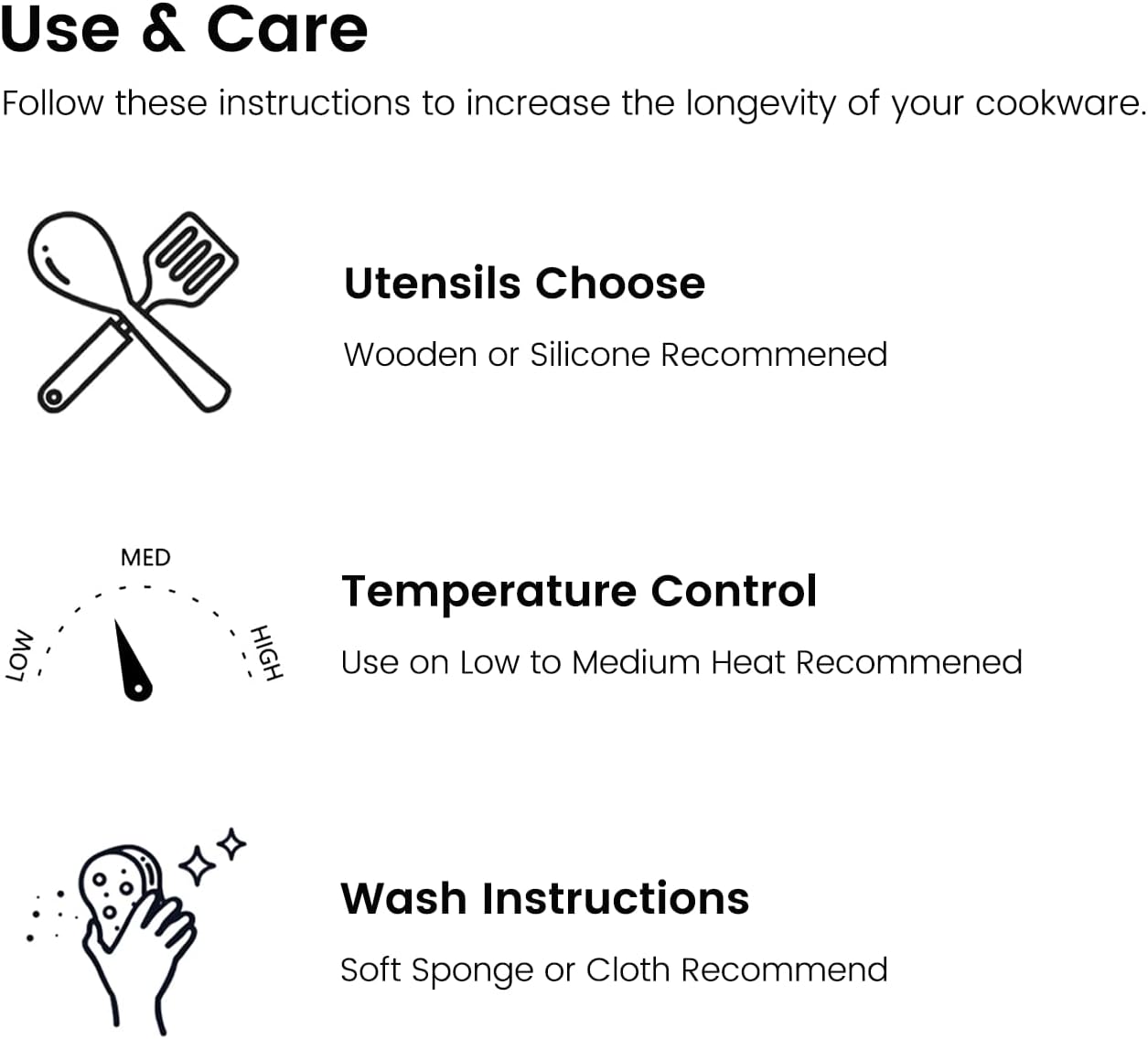 Ceramic Nonstick Frying Pan, Non Toxic Pan for Cooking, 8" 9.5" and 11" Frying Pan Skillet Set PFAS & PTFE & PFOA Free, Dishwasher Safe, Compatible with All Stovetops