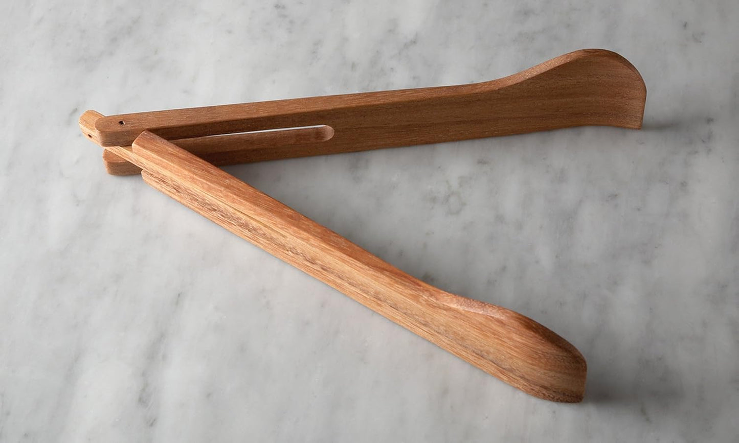 Ironwood Gourmet Spring Salad Tongs, 2.25 x 2.25 x 12 inches