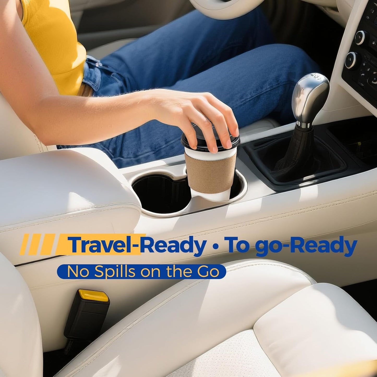 Fit Meal Prep 100 Pack 12 oz Disposable Coffee Cups with Lids, Sleeves, Leak-Proof To Go Coffee Cups with Lids, Durable Paper Cups for Hot Beverage, Home, Office, Party