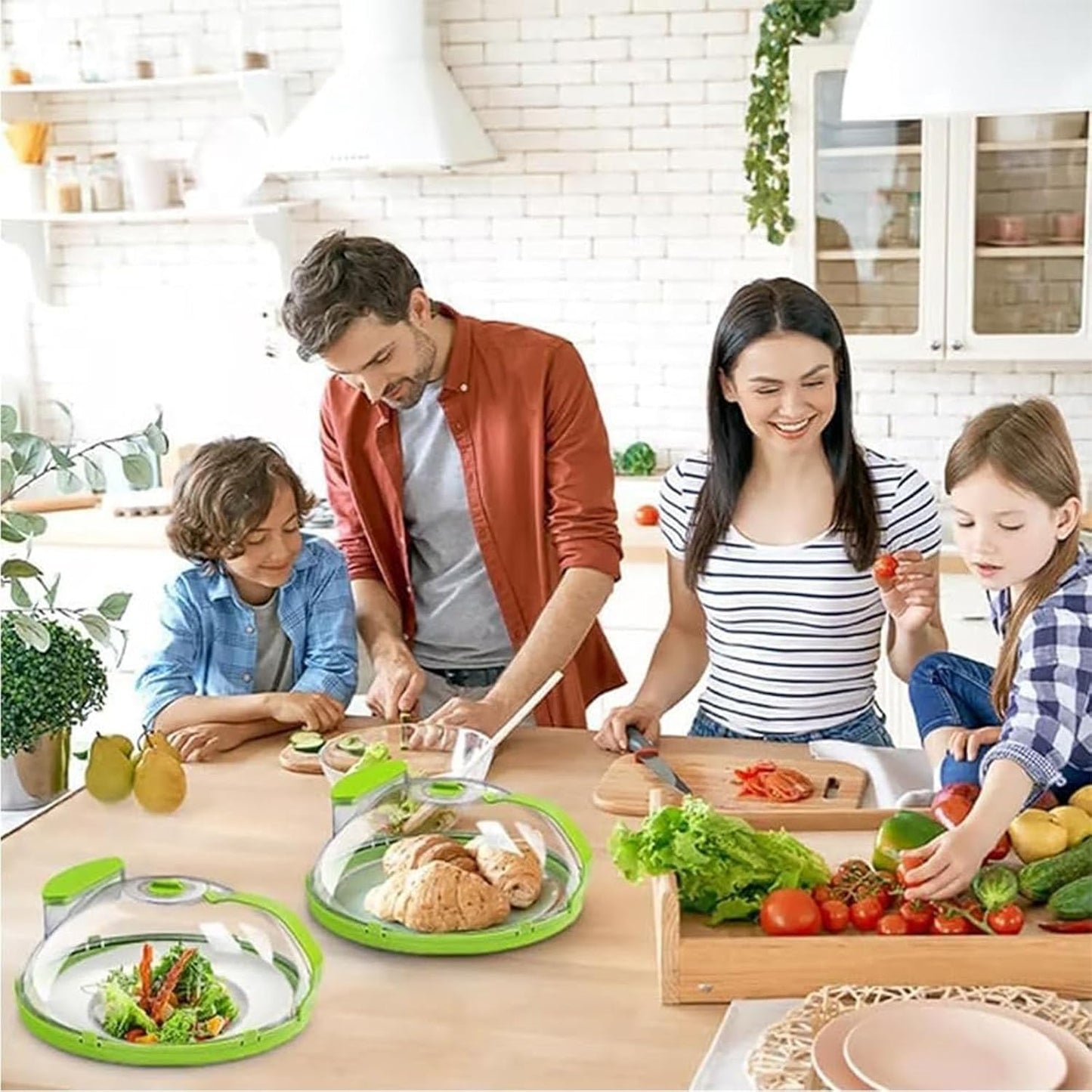 Steam And Reheat Microwave Cover, Microwave Splatter Cover, 2-In-1glass Microwave Cover For Food, Adjustable Steam Hole, Food Water Storage Box, Splash-Proof Design For Cooking (C)