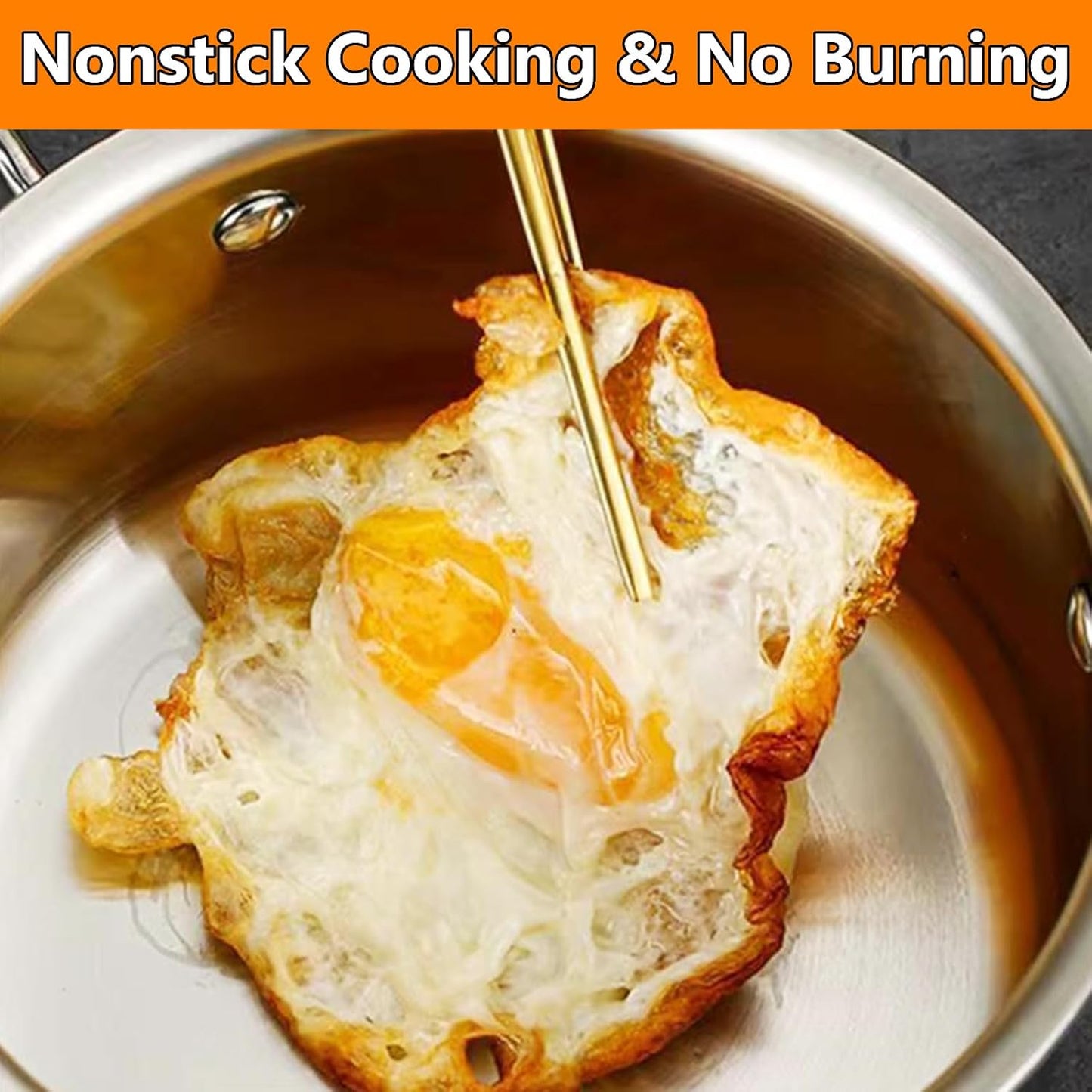 Stainless Steel Stock Pot with Visible Lid for Pasta, Soup, Spaghetti, Nonstick Thick Bottom Stockpot, Induction Pasta Pot Compatible with All Cooktops, Dishwasher Safe,8.5QT