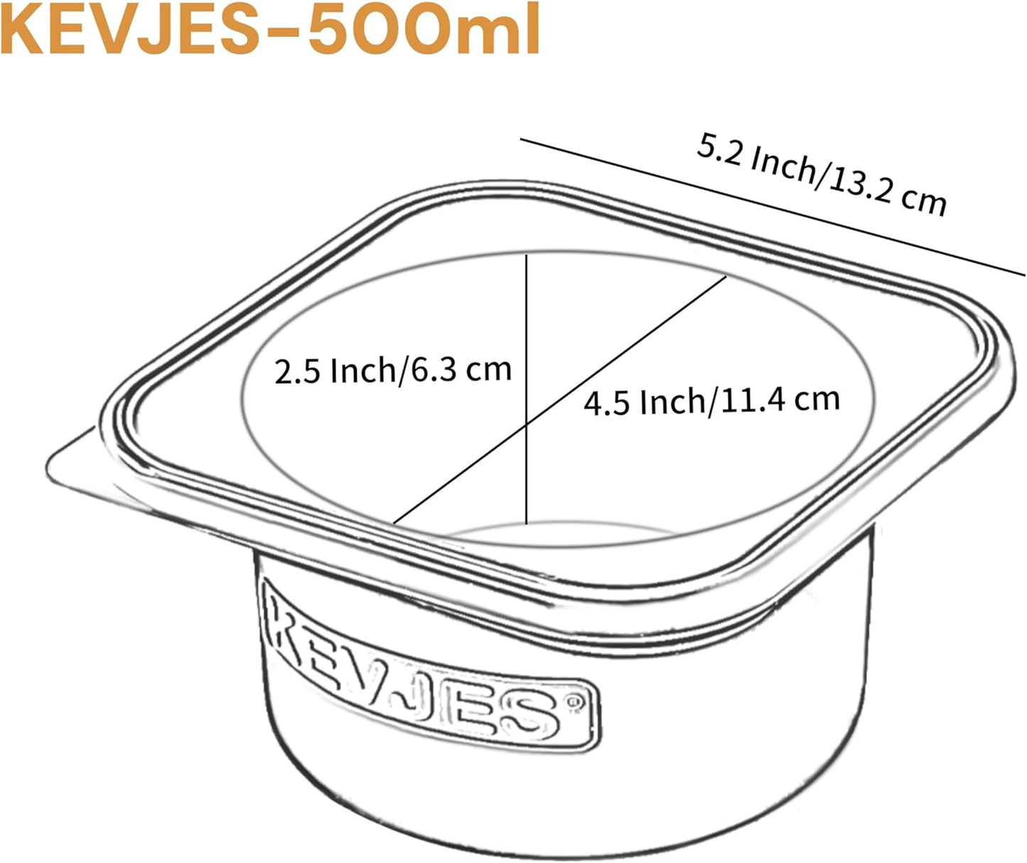 Stackable Silicone Artisan Pizza Dough Proofing Proving Containers with Lids-5 pack-500ml portion (Blue)