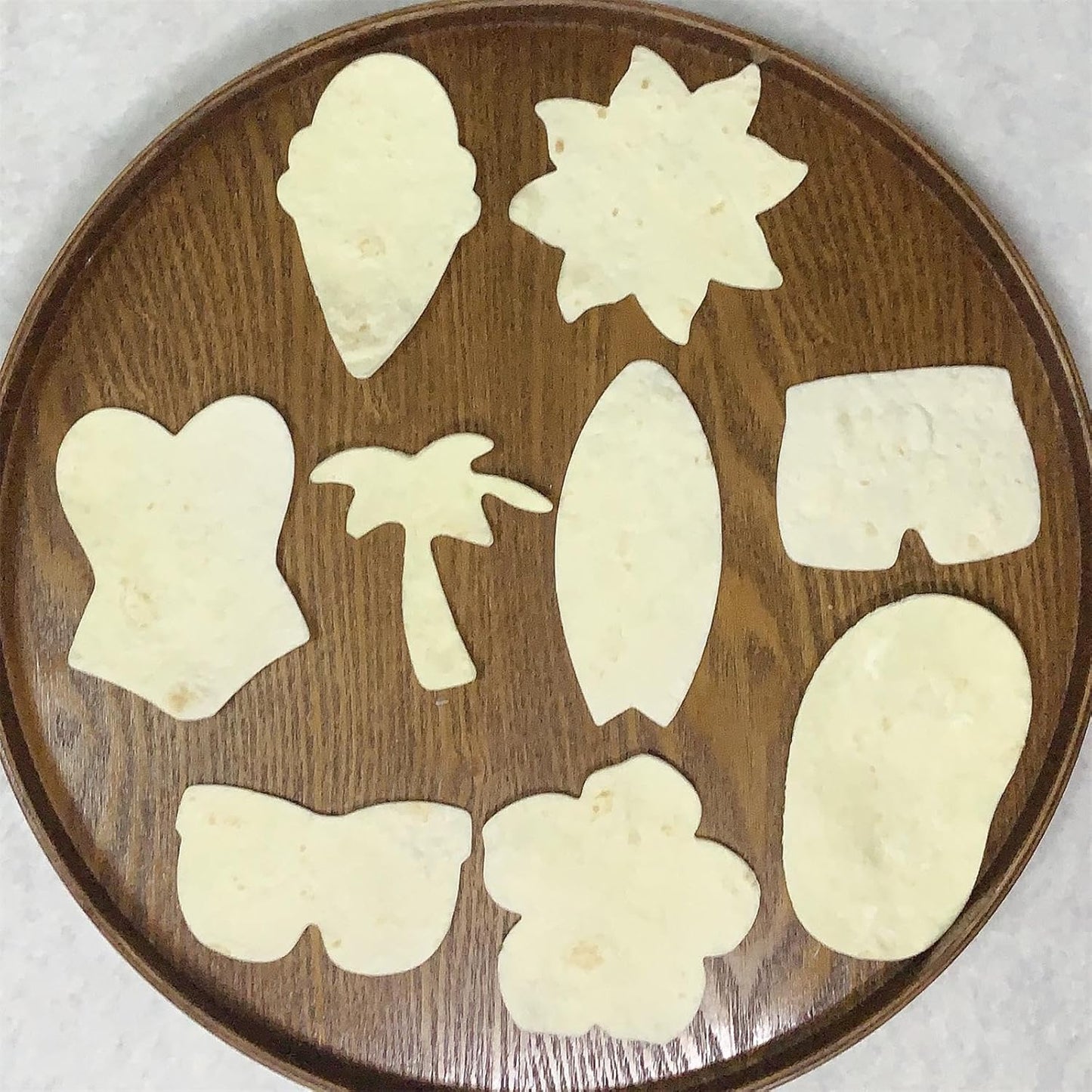 Beach Cookie Cutter Set-9 Piece-Flip Flop, Sunglasses, Sun, Ice Cream, Palm Tree, Bathing Suit, Tropical Flower, Surfboard-Diswasher Safe-Summer Cookie Cutters Shapes for baking