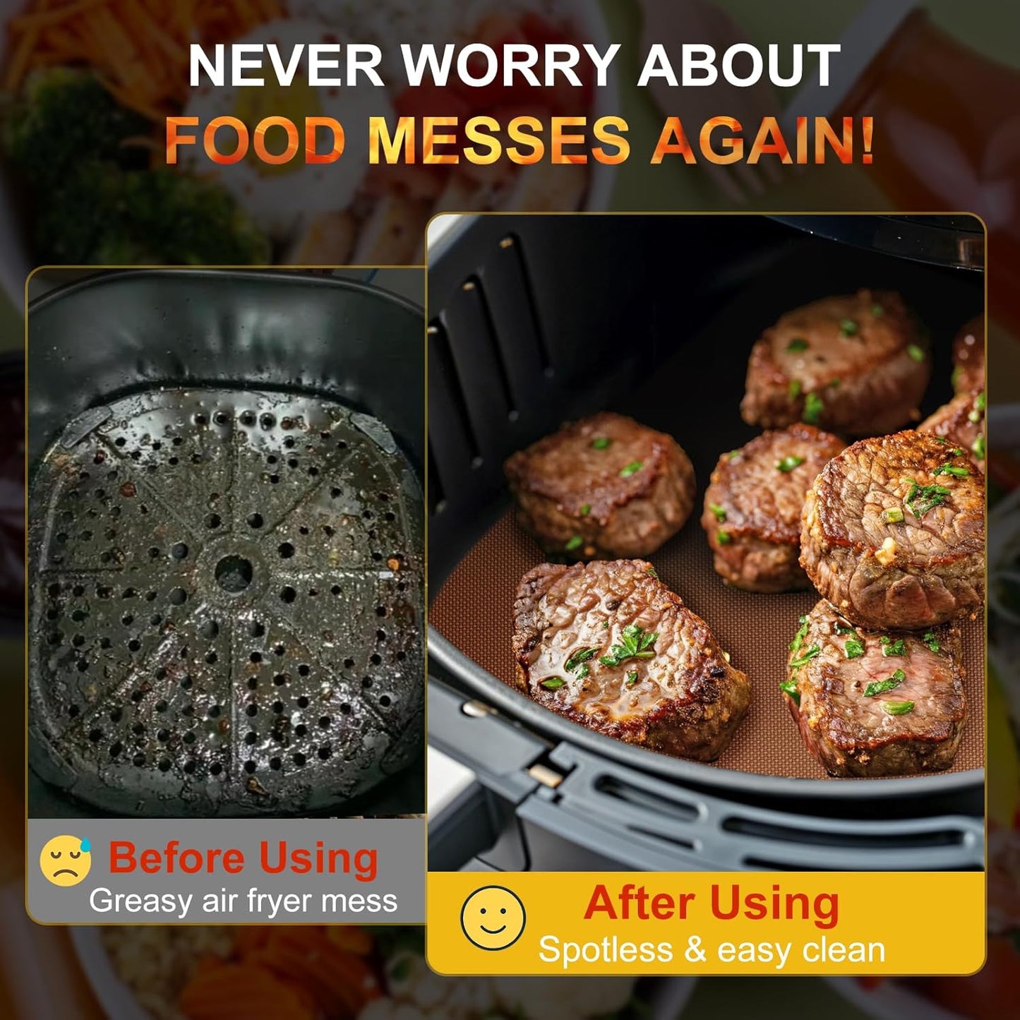 Large Oven Liners for Bottom of Oven, 17"x75" Heavy Duty Non-Stick Oven Liner Mat, Reusable Heat Resistant Grill & Baking Mat, BPA/PFOA Free Roaster Liners, Fits Electric, Gas, Toaster Ovens (Black)