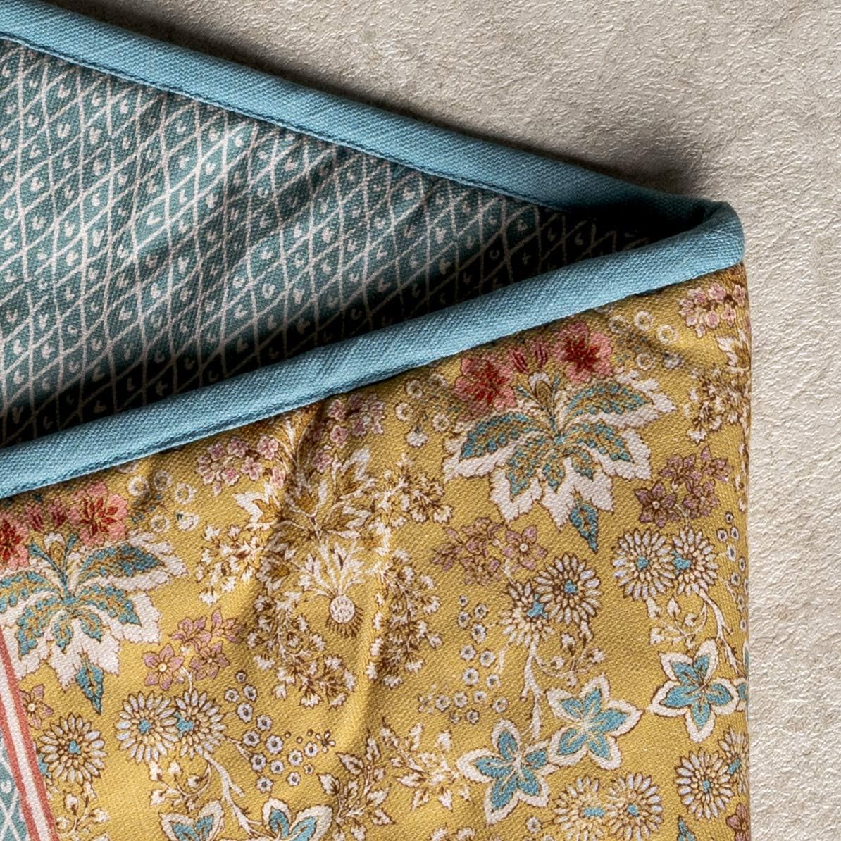 Maison d' Hermine Double Oven Mitts 100% Cotton 7"x35" Double Oven Mitt Heat Resistant BBQ Cooking Gloves with Loop, Baking, Grilling, Home, Kitchen, Handling Hot Pans Spring Summer (Marquise)