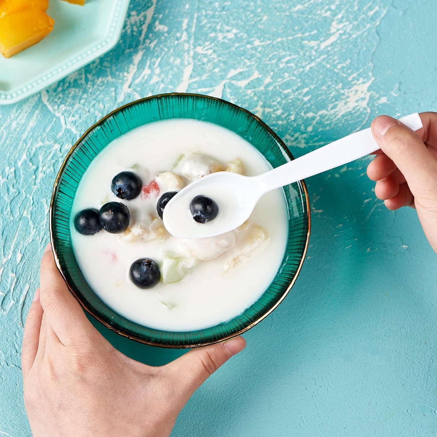 500 Count Heavy Duty White Plastic Tea Spoons Disposable Cutlery Party Utensils Heavyweight