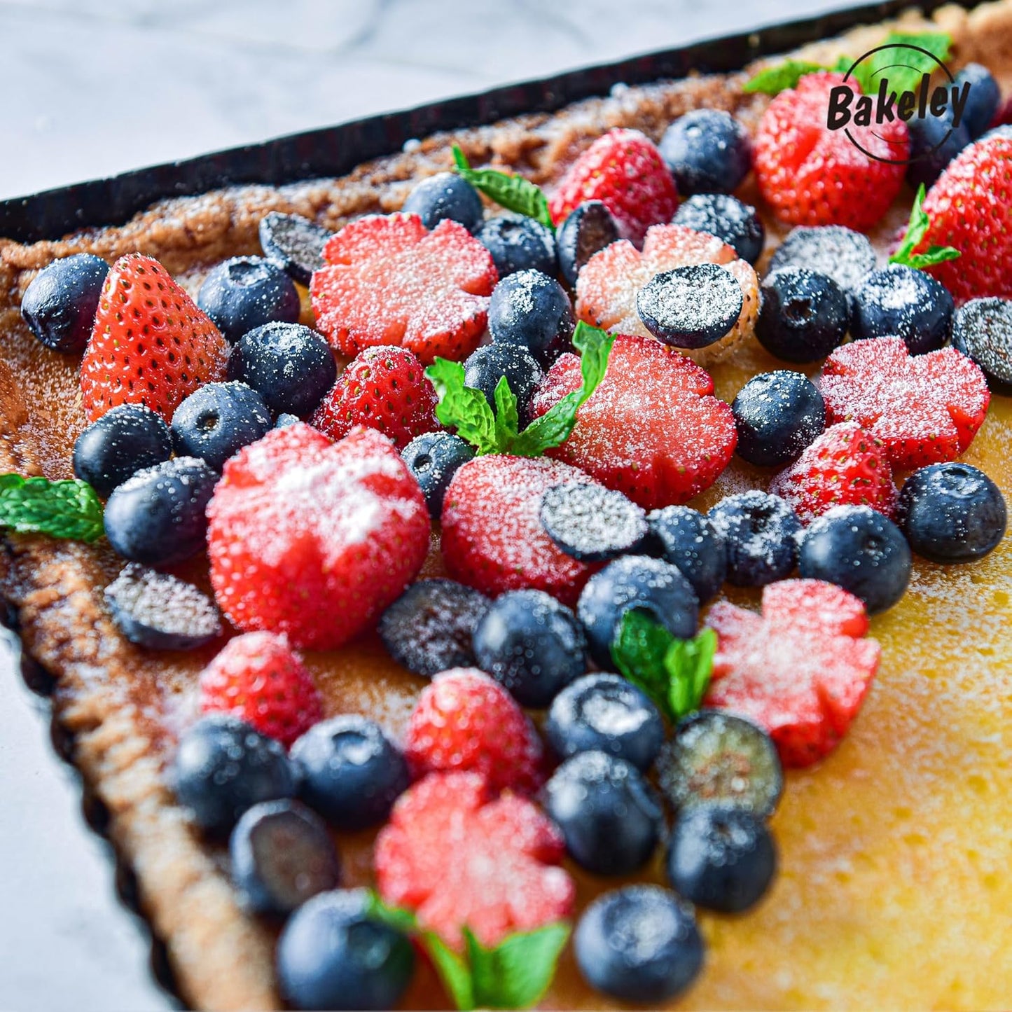 Rectangle Tart Pan, 13-Inch with Removable Loose Bottom Non-Stick Oblong Quiche Bakeware for Oven Baking (Black)