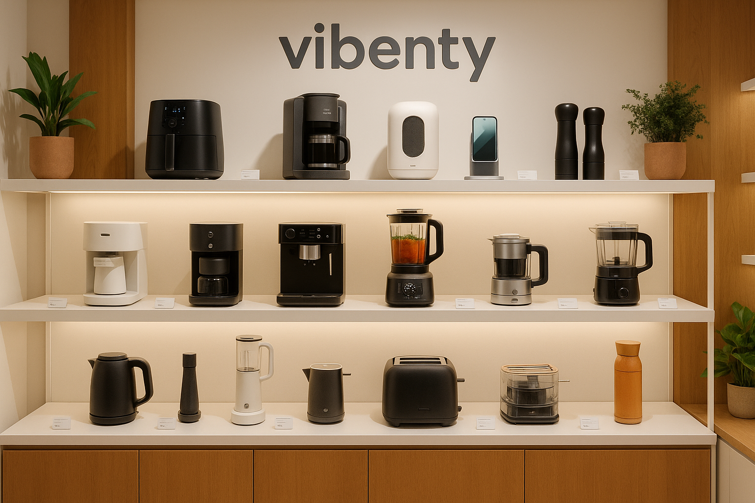A curated store concept created for testing purposes, featuring a variety of trending small appliances and newly emerging products.