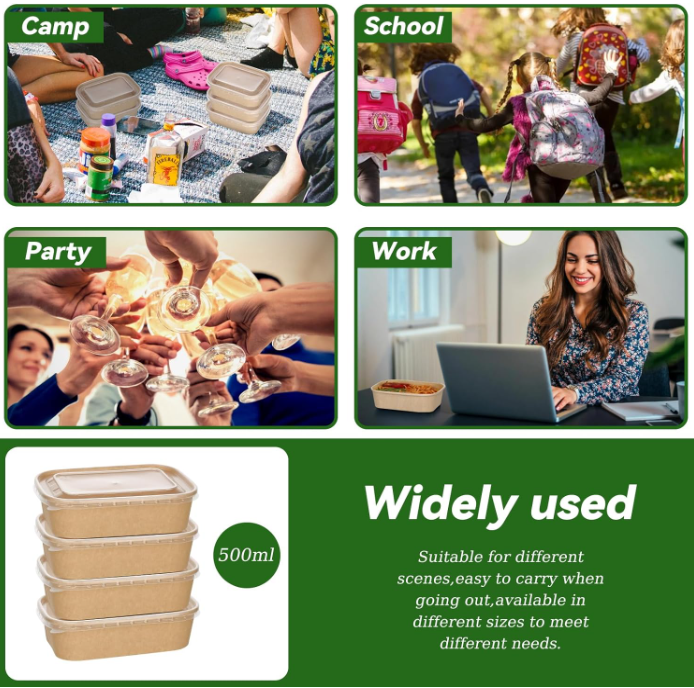 Why U.S. Families Love 50-Pack 35oz Disposable Kraft Paper Bowls for Meal Prep