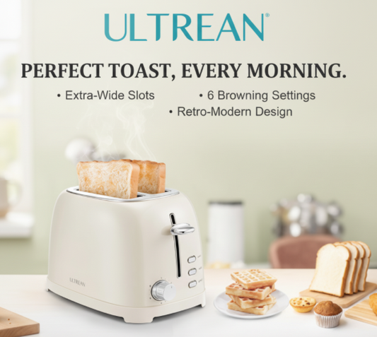 Morning Made Perfect: The Retro-Cream Toaster That Elevates Every Breakfast