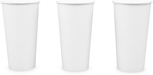 Paper Cups 20 oz 200 Pack for Coffee & Tea Made in USA | Bulk 200 Count for Home, Office, Restaurants & Parties | Recyclable Disposable 20 Ounce To-Go Cups for Hot Drinks