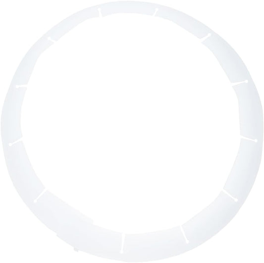 Adjustable Pie Crust Shields Baking Protectors, Silicone Cover Ring Fits 8-11.4 Inch Pies, Baking Pie Pizza Crust Shield Protector Cover for Edges (Transparent-1pcs)