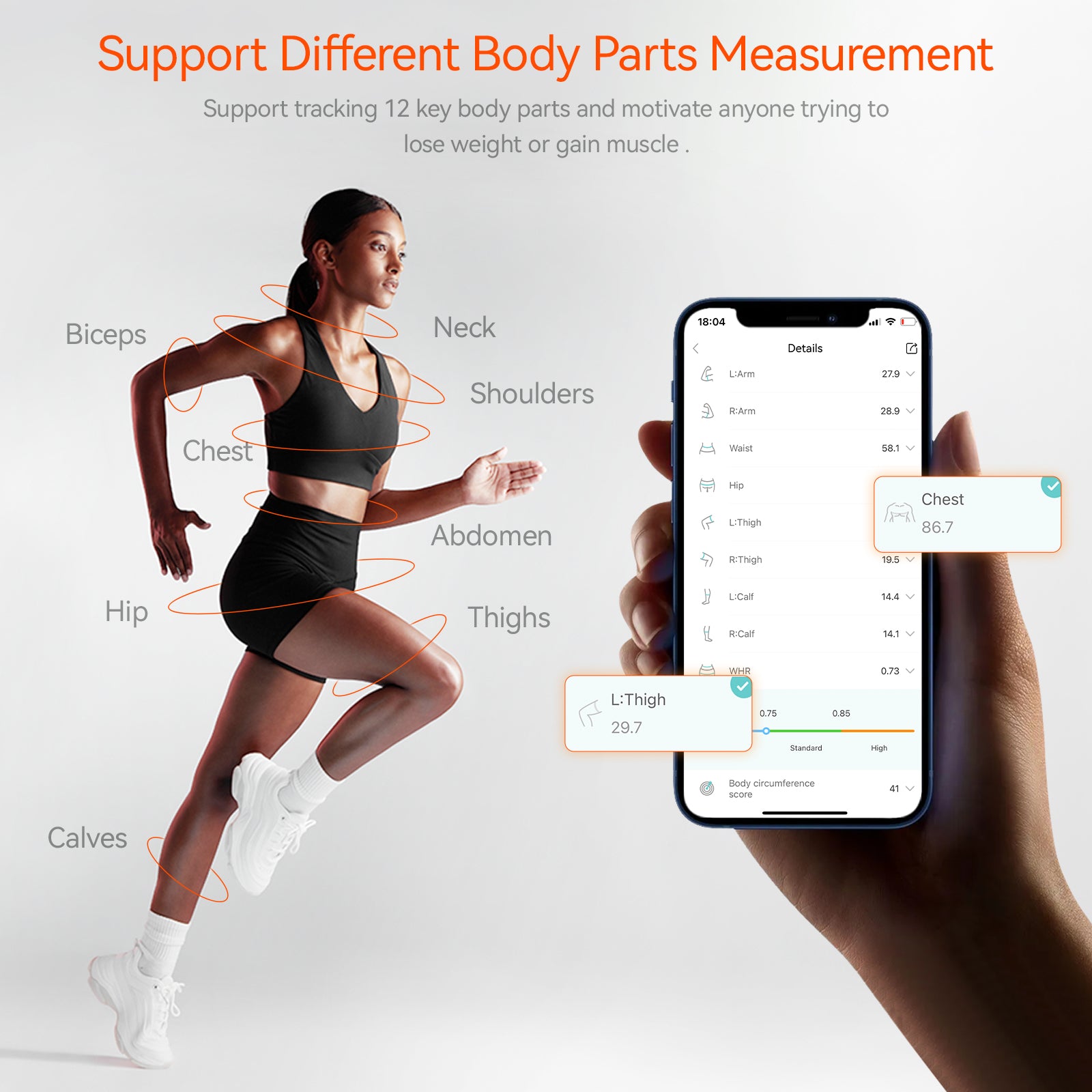 Smart Body Tape Measure – Bluetooth Digital Tape with LED Display for Weight Loss & Fitness Tracking