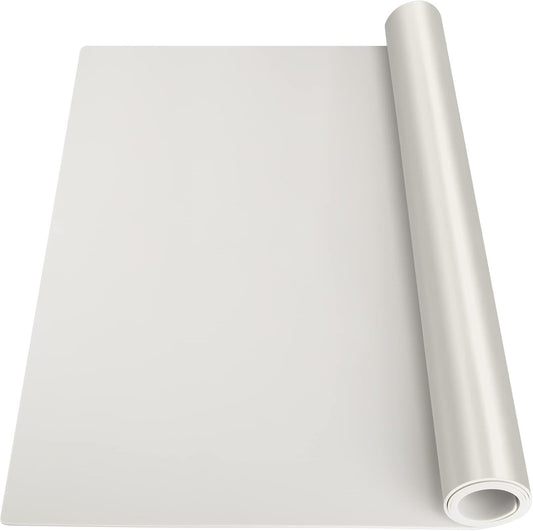 Silicone Mat Heat Resistant Mats for Countertop, Multipurpose Large Silicone Mats for Crafts Kitchen Workbench Size 48x24 inches Thick 2mm,Rolled Package,Beige