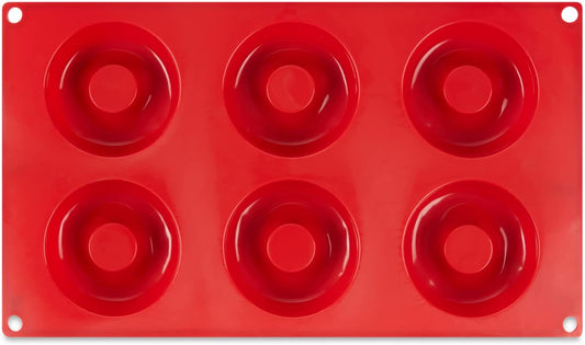 AME D'ESSENCE Savarin Shaped Silicone Baking Mold - Non-Stick, Flexible, 6-Cup Capacity (2.1 oz), Reusable and Food-Grade - Perfect for Savarins, Bundt Cakes, and More!