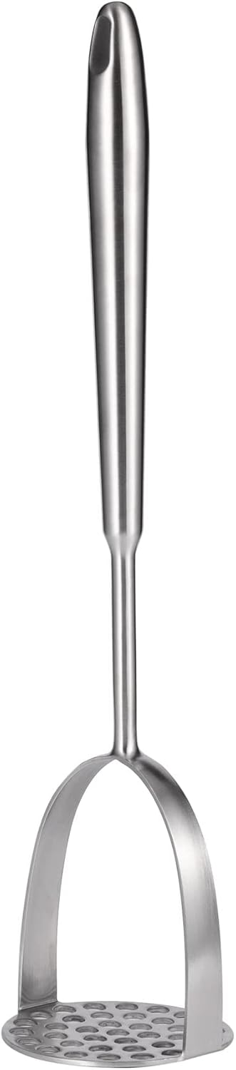 IMEEA Potato Masher SUS304 Stainless Steel Potato Masher with Long Handle for Avocado, Mashed Potatoes, Beans, Vegetables, 13.8-Inch