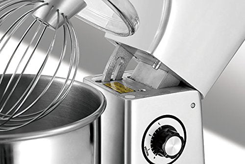 KWS M-B5 Commercial 575W Stand Mixer, 5 Quarts Silver Heavy-Duty for Restaurant/Bakery/Tea Shop/Coffee Shop