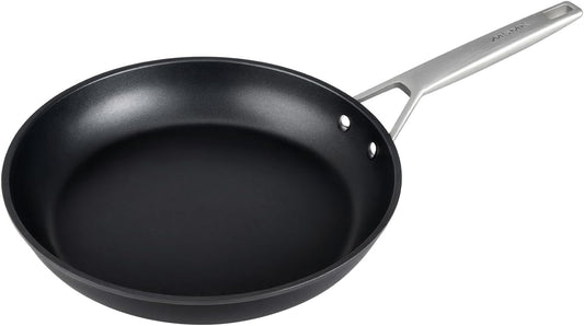 MsMk 12 inch Nonstick Frying Pan, Titanium and Diamond Non Stick Pan, Omelet Skillet, PFAS & PFOA Free Non-Toxic, Scratch-resistant, for Ceramic and Gas Cooktops, Dishwasher & Oven Safe