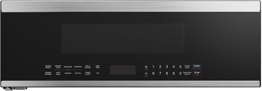 Midea MMO12S3ASTZ Over the Range Oven, 1.2 Cu.ft Slim, Stainless Steel Microwaves, 1000W Heating Power with 400CMF Vent Fan