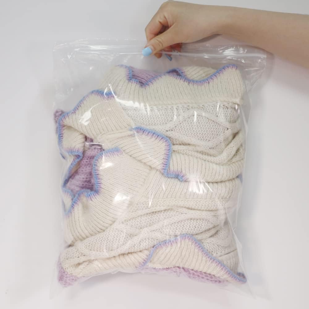 iMailer - 1000 Count - 13" x 15" Clear Reclosable Zip Plastic Poly Bags - 2 Gallon Zip Bags for Clothing, T-Shirts, Pants