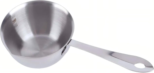 Stainless Steel Butter Warmer, Milk Warmer Pot with Pour Spouts Mini Chocolate Melting Pot for Coffee Tea Soup Warming