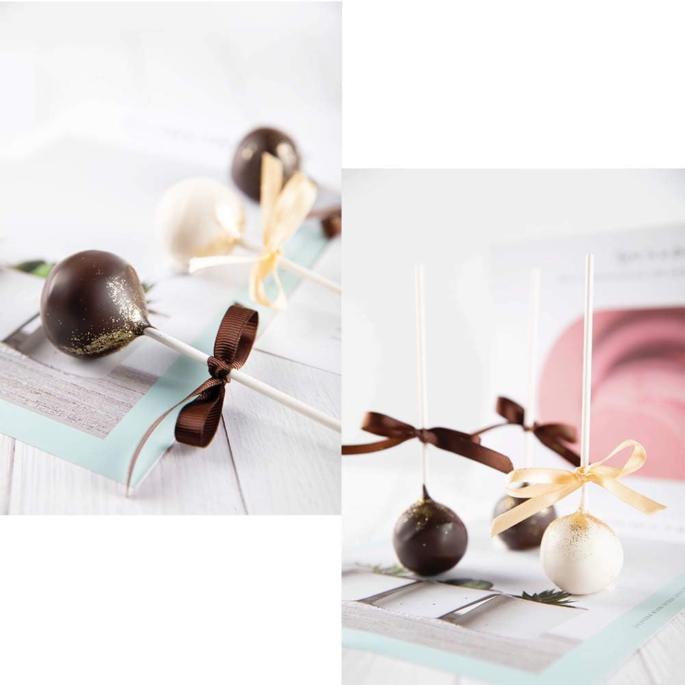 OCPO Kitchen Truffle Silicone Mold for Baking Mousse Cake French Dessert Pastry Chocolate Pudding Cupcake, Non-Stick & Easy Release, Truffle Ball Shape (15-Cavity)