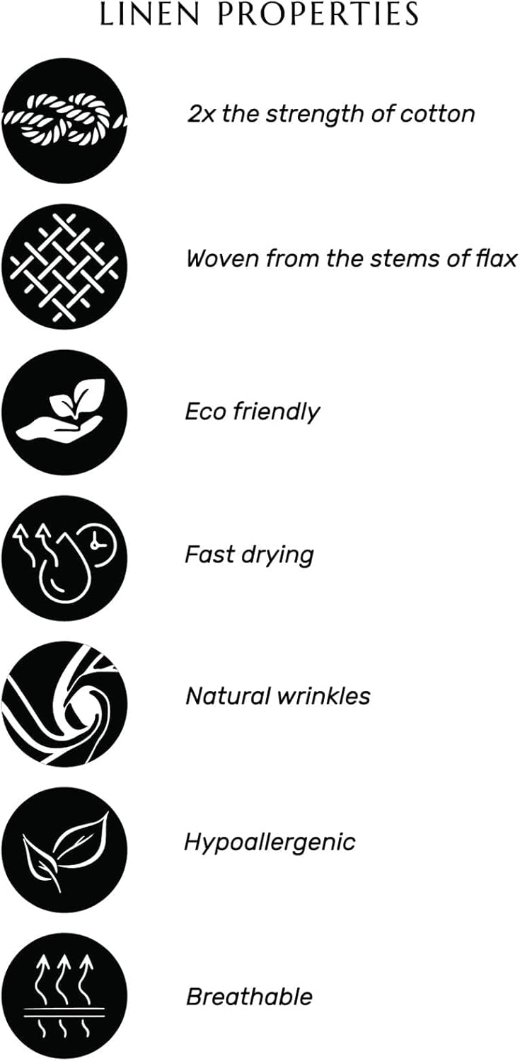 Solino Home 100% Pure Linen Apron for Women & Men - Dusty Blue Stripe Full Midi Bib Apron, Adjustable Neck Strap with Center Pockets for Kitchen, Chef - Handcrafted from European Flax