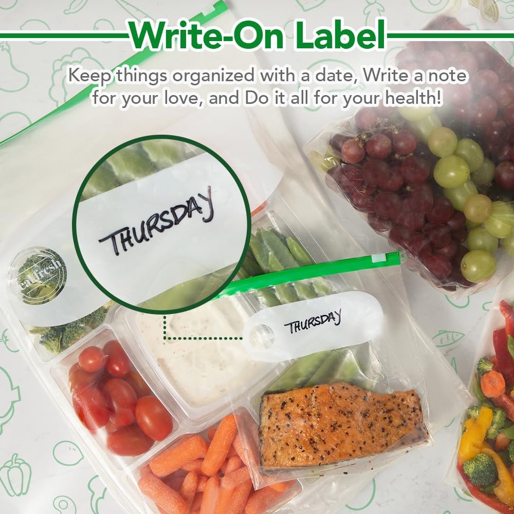 Slider Storage Bags Variety Pack 145 Count — Pint, Quart, Gallon, 2 Gallon Sizes — Expandable Bottom, BPA Free, Microwave Safe, Freezer Safe