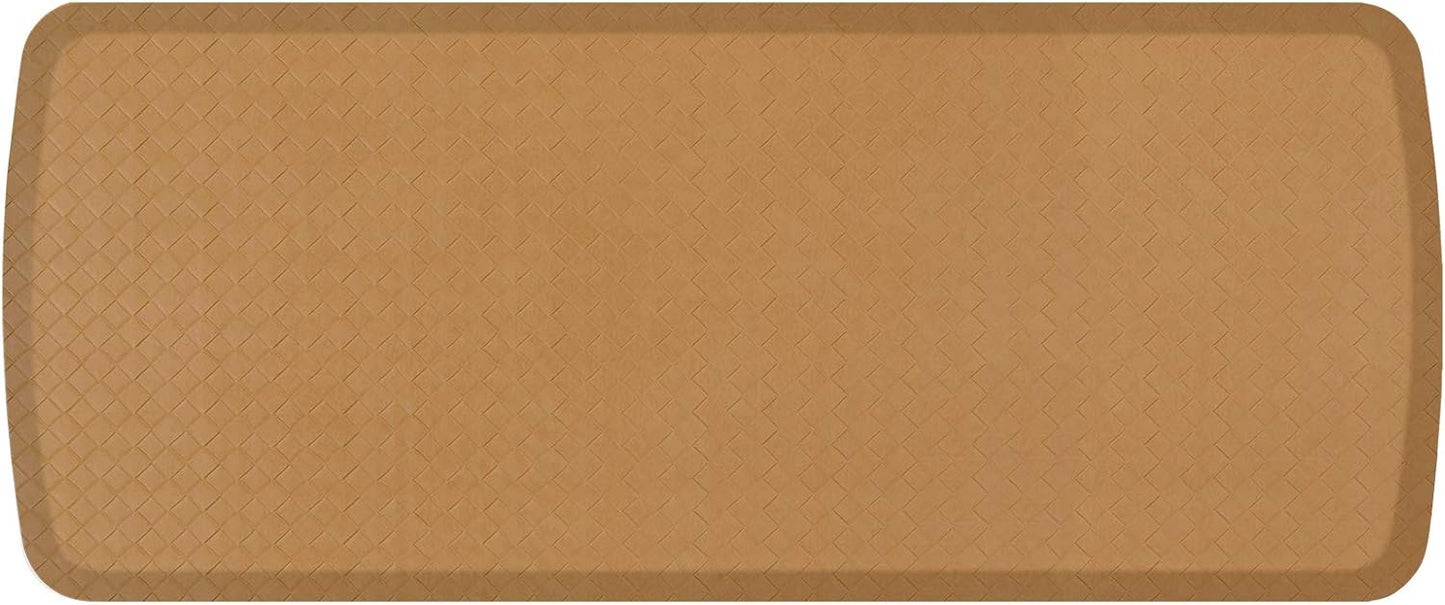 GelPro Elite Premier Gel & Foam Anti-Fatigue Kitchen Floor Comfort Mat, 20" x 48", Basketweave Khaki