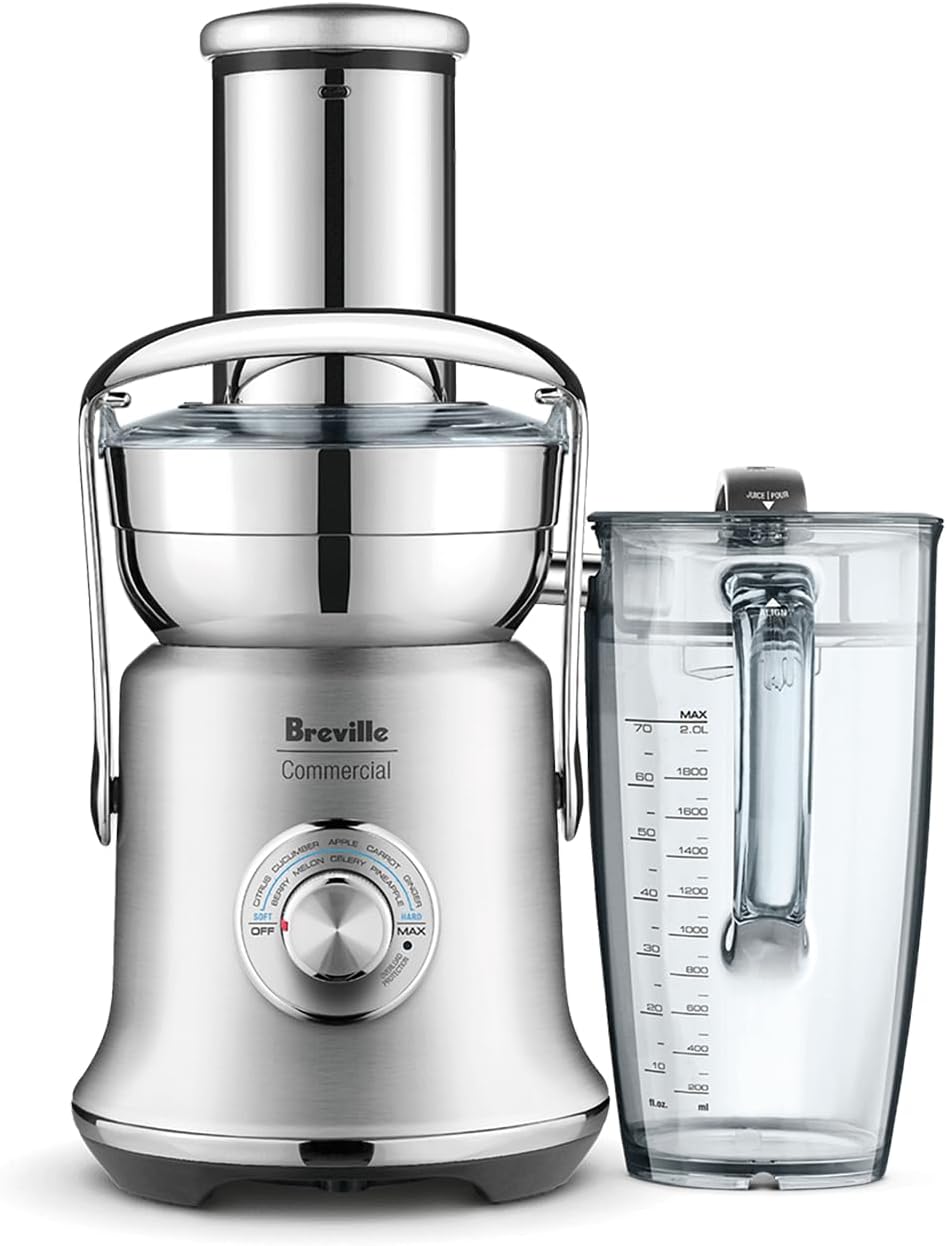 Breville Commercial CJE830BSS1BNA1 Juice Fountain XL Pro Centrifugal Juicer Machine, 70 oz Jug, Brushed Stainless Steel