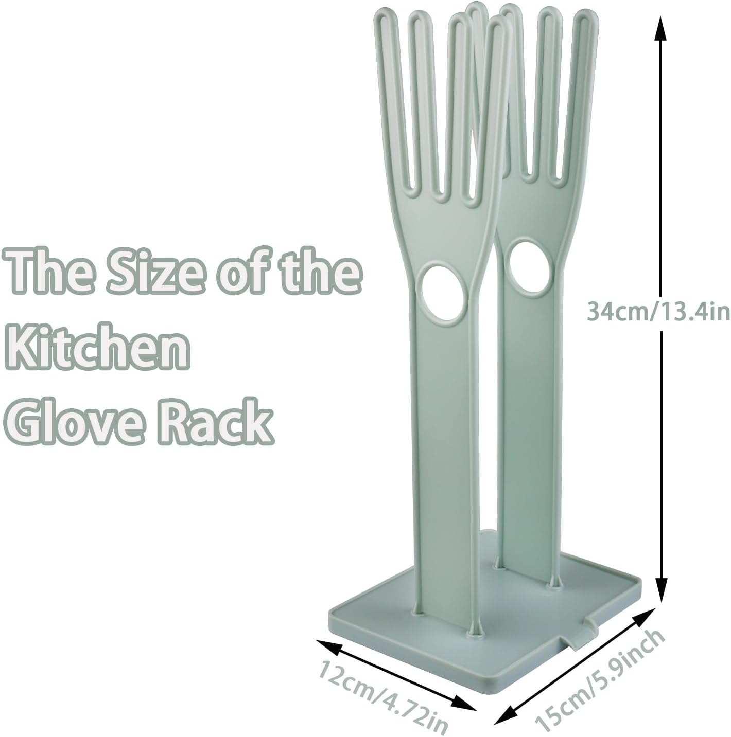 Kitchen Gloves Holder Mitten Dryer Reusable Plastic Dish Washing Rack Sink Holder Stand Blue