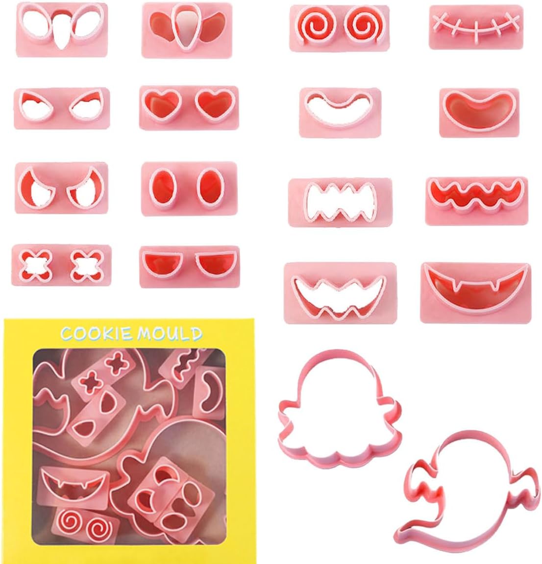 Halloween Cookie Cutters Spooky Cookie Cutter for Halloween Cookie Baking Decorations Supplies