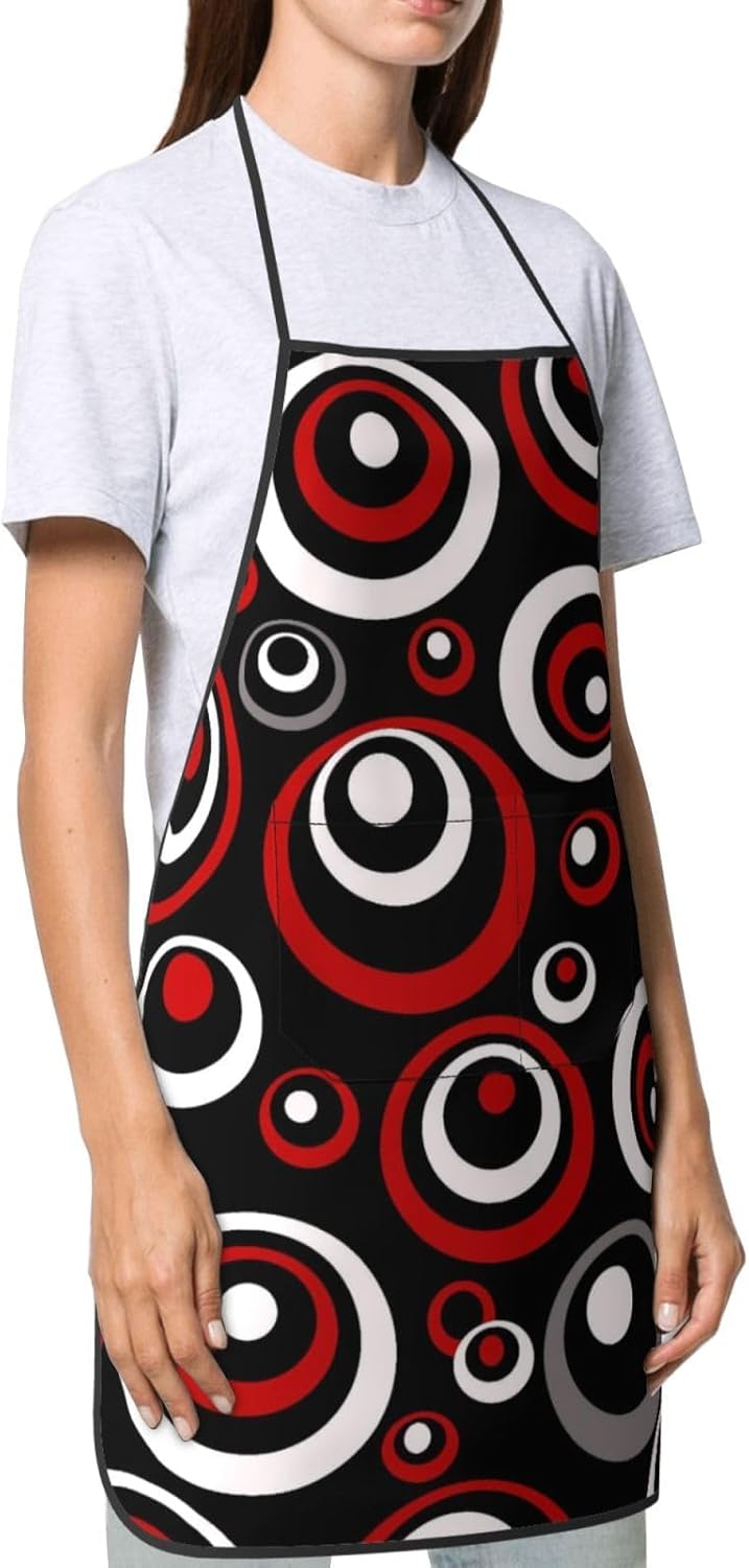 Women Men Bib Aprons Chef Cooking Aprons with Pockets for Kitchen Cooking BBQ Baking Grilling