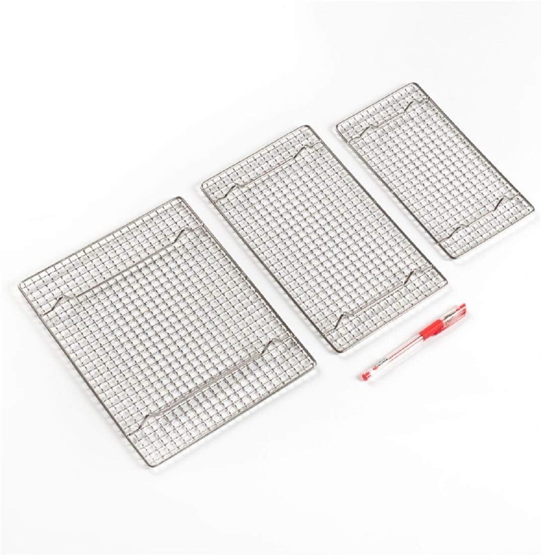 304 Stainless Steel Cooling Rack Versatile Baking Rack Heat Resistant Rust Proof Sturdy Grate 17.5"*11.6"