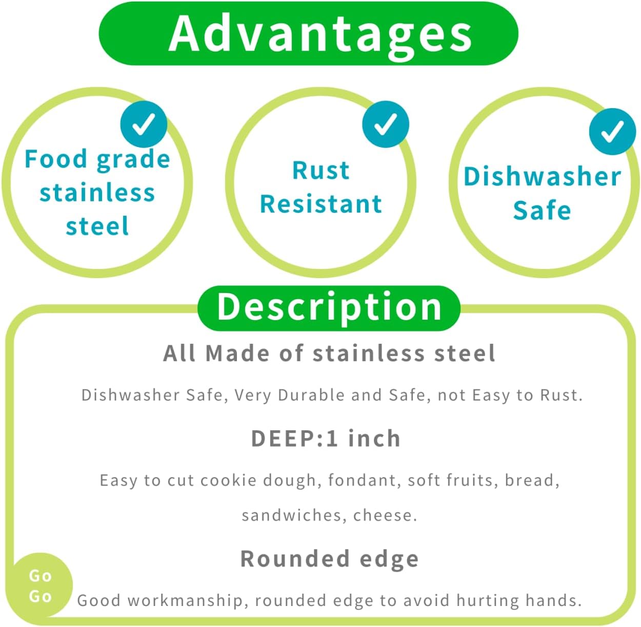 Baby Block Cookie Cutter - 4.5 Inch - Stainless Steel - Dishwasher Safe - Perfect for Baby Shower, Birthday, Wedding, and Holiday Cookies