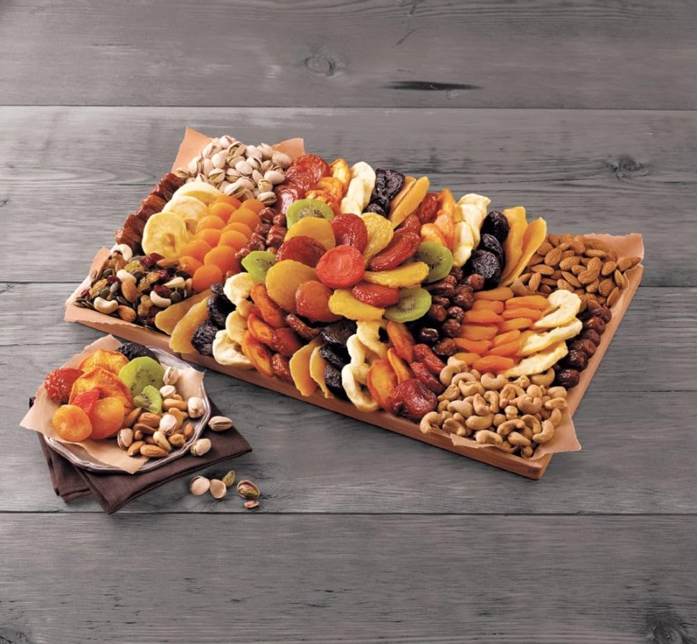 Harry & David Entertainer's Dried Fruit And Nut Tray, Cheese Board, Appetizer, Party Platter