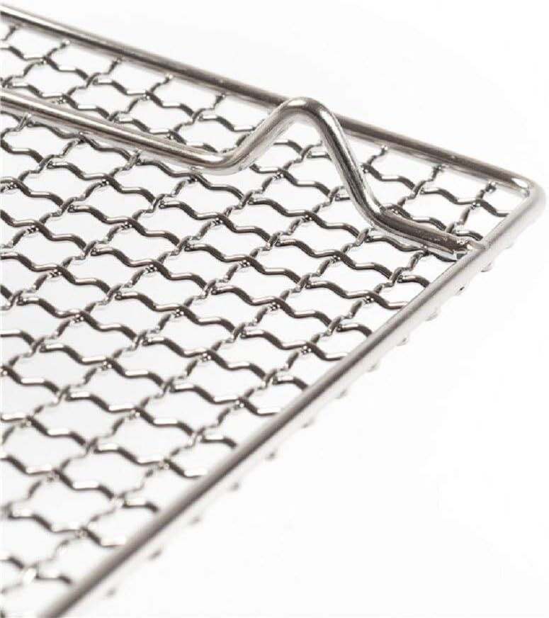 304 Stainless Steel Cooling Rack Versatile Baking Rack Heat Resistant Rust Proof Sturdy Grate 7.8"*7.8"