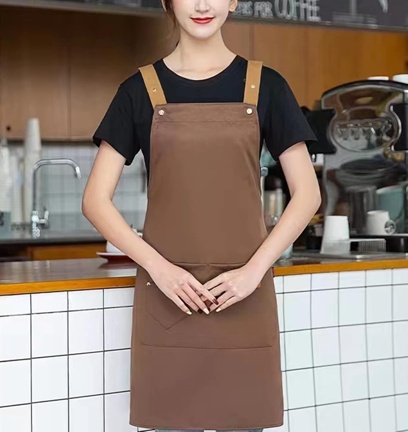 Personalized Custom Aprons Custom Adjustable Kitchen Cooking Aprons Hair Stylist Cafe Work Aprons For Men And Women