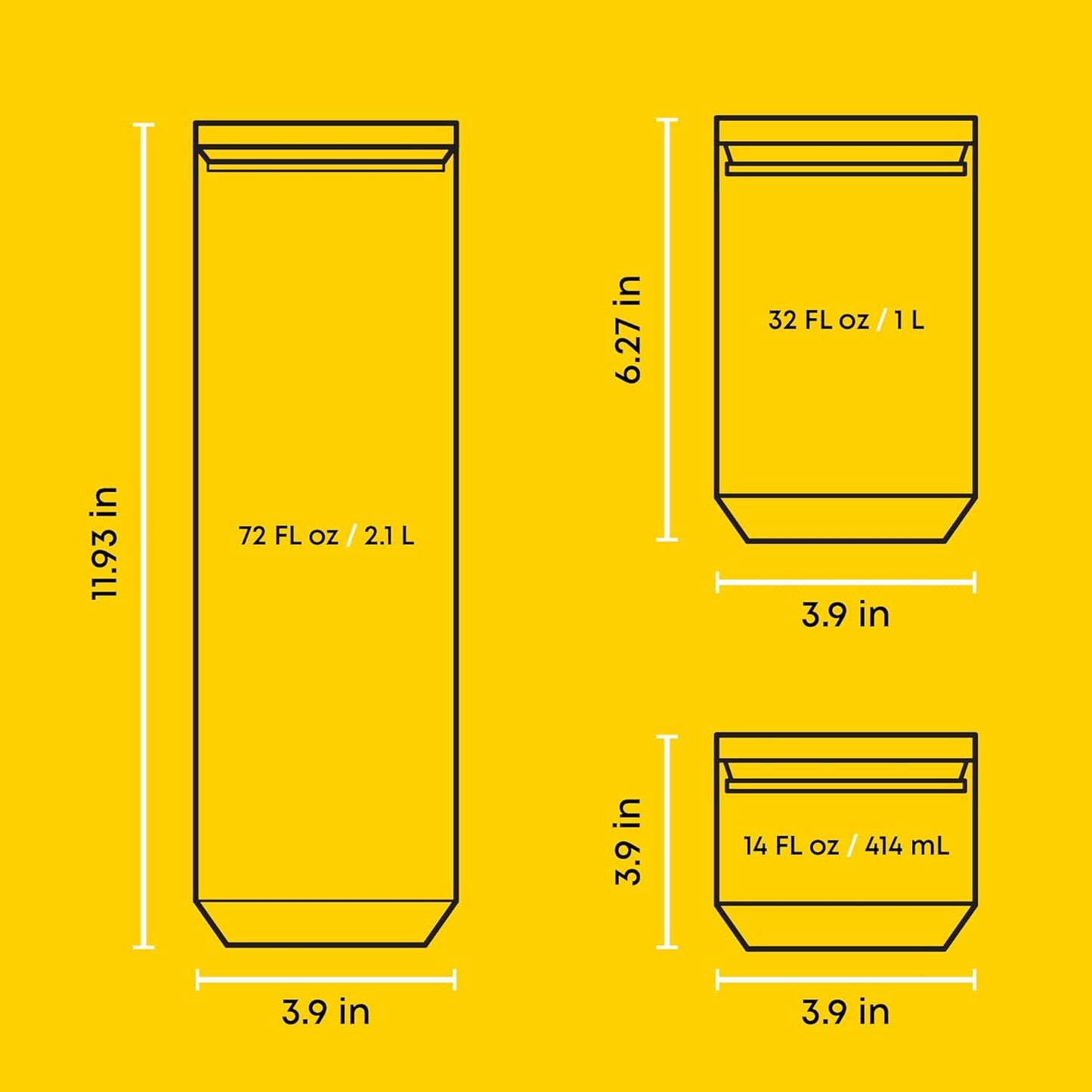 JoyJolt Holden 7-Piece Stackable Glass Storage Containers with Lids, Airtight Food Canister Set with Acacia Wood Lids, Round Stacking Pantry and Kitchen Containers for Pasta, Flour, Sugar, Coffee