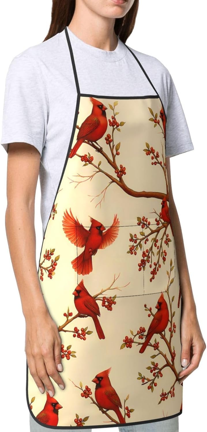Women Men Bib Aprons Chef Cooking Aprons with Pockets for Kitchen Cooking BBQ Baking Grilling