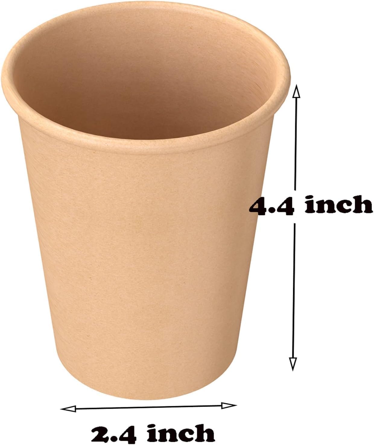 WANBAO 300 pack 12 oz Disposable Paper Cups Coffee Cups for Coffee Beverages and Cold Drinks, Suitable for Home-use, office, restaurant and Events