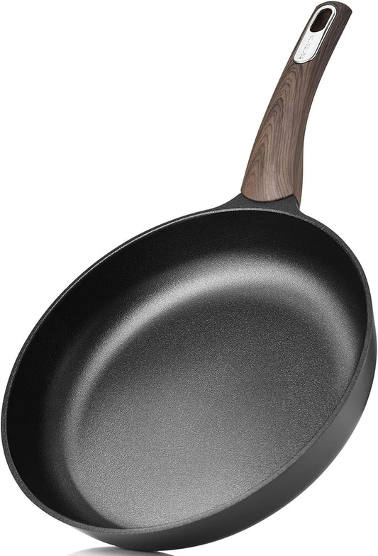 SENSARTE Nonstick Frying Pan Skillet 11Inch Non Stick Egg Pan Omelette Pans, Healthy Kitchen Cooking Chef's Pan, PFOA Free, Free of Intentionally Added PFOS/PFOA, Induction Compatible, Black