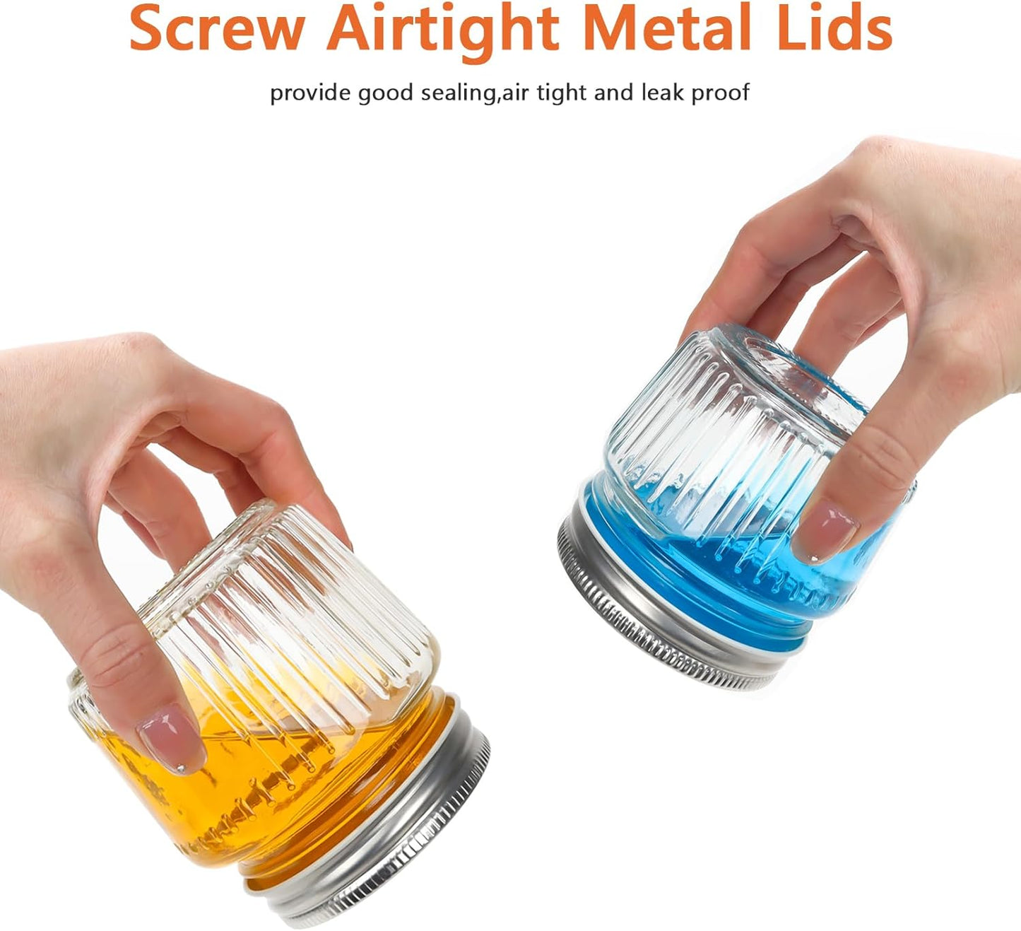 Cehomi Glass Mason Jars with Lids - 8 oz Vintage Canning Jars, Pickling Jars for Jelly, Jam, Honey, Pickles, Spice, Essential Preserver for Home Storage and Gifting 6 Pack