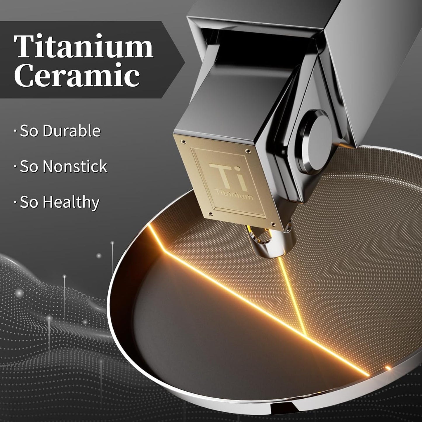 10 Inch Stainless Steel Crepe Pan - Titanium Ceramic Nonstick Crepe Pan, Stainless Steel Pancake Pan, Non Stick Flat Skillet Tawa Dosa Tortilla Griddle Pan, Induction Compatible, PFOA&PFAS Free