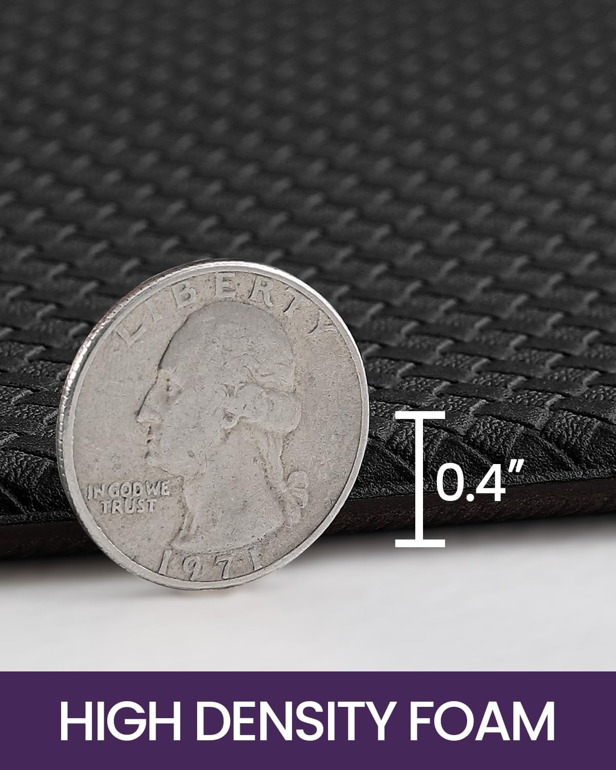 DEXI Kitchen Floor Mats Cushioned Anti Fatigue,17x29+17x59, Standing Runner Rug Waterproof, Comfort Memory Foam Padded for Front Sink Laundry Set of 2, Black