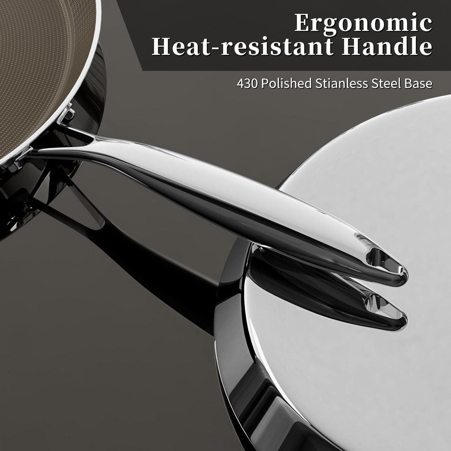 12 Inch Stainless Steel Crepe Pan - Titanium Ceramic Nonstick Crepe Pan, Stainless Steel Dosa Pancake Pan, Non Stick Flat Skillet Tawa Dosa Tortilla Griddle Pan, Induction Compatible, PFAS&PTFE Free