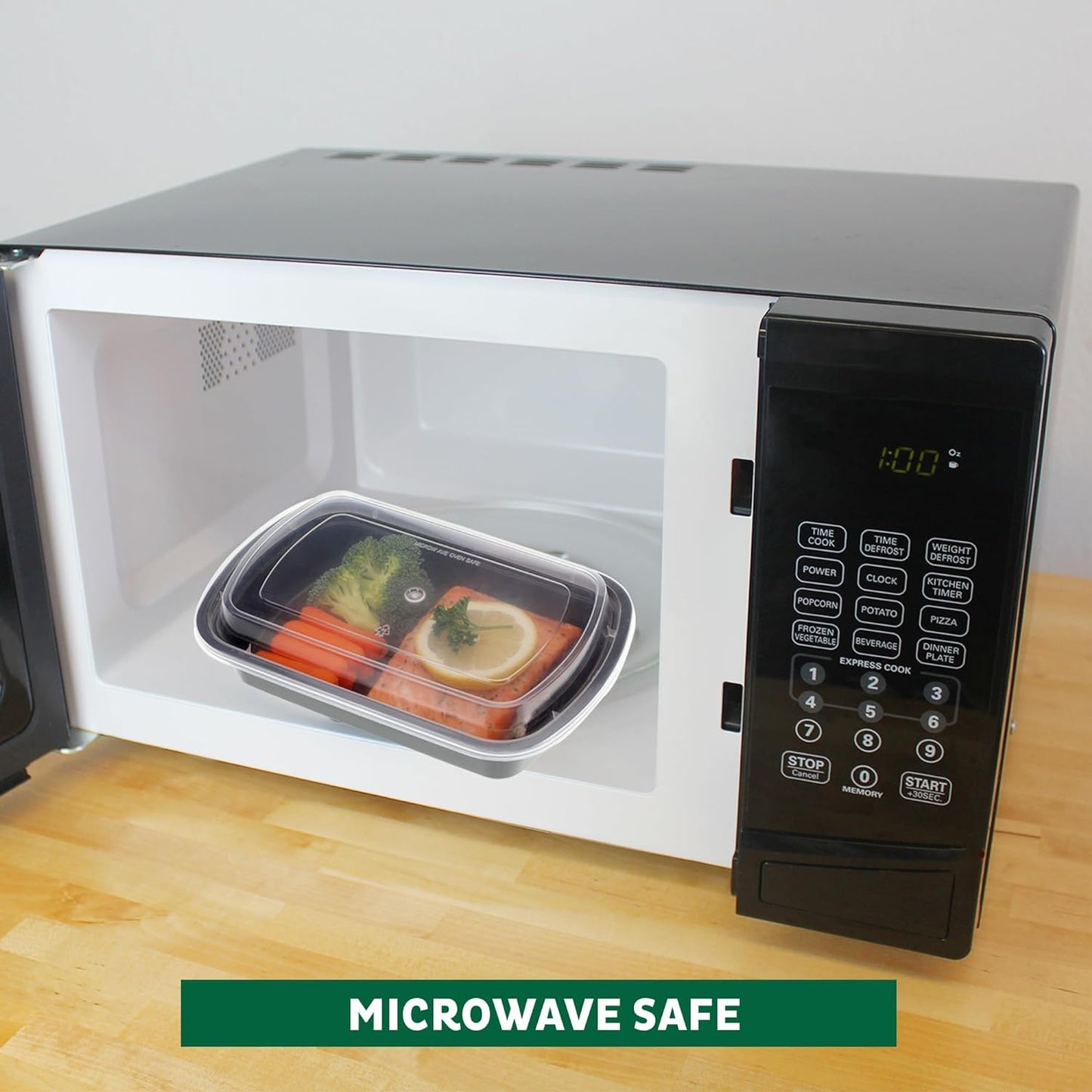 Freshware Meal Prep Containers [45 Pack] 1 Compartment with Lids, Food Storage Containers, Bento Box, BPA Free, Stackable, Microwave/Dishwasher/Freezer Safe (38 oz)