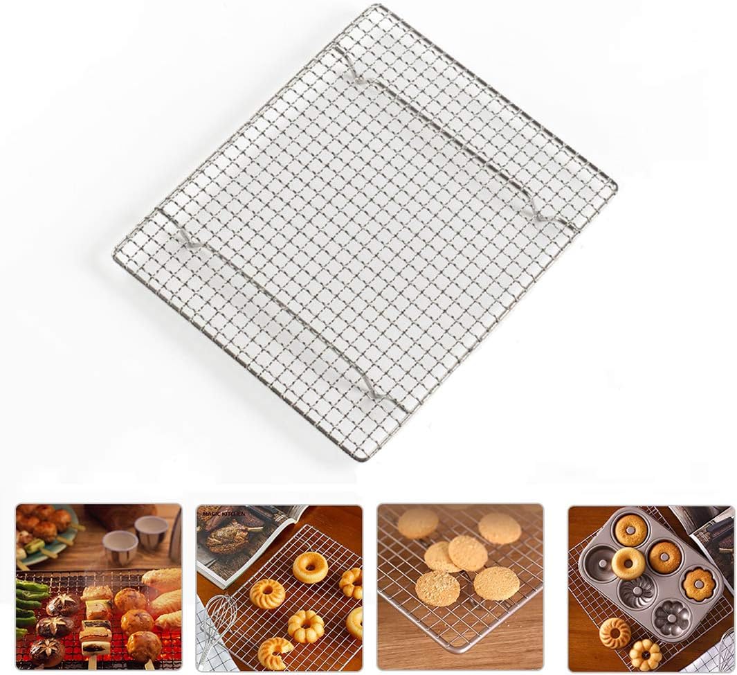 100% Stainless Steel Wire Cooling Rack Heavy Duty Roasting Rack for Baking Cooking Roasting Grilling By InBlossoms